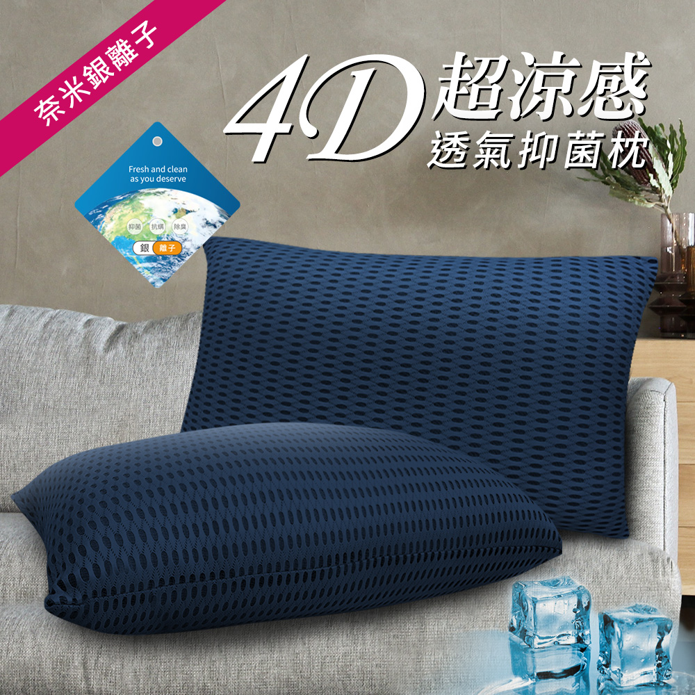 CERES 席瑞絲 蜂巢4D酷涼透氣枕頭單顆入/深藍